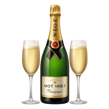 moet champagne sticker