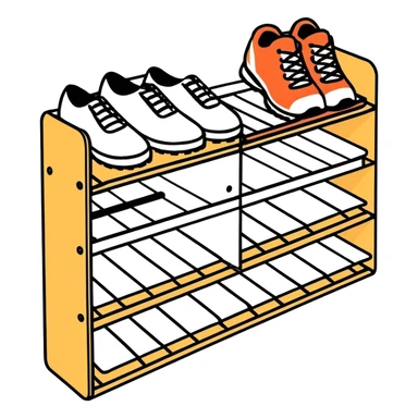 Shoe organizer  sticker
