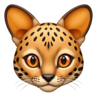 Draw an emoji of the face of an ocelot. sticker