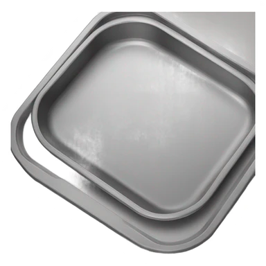 Realistic baking pan glass sticker