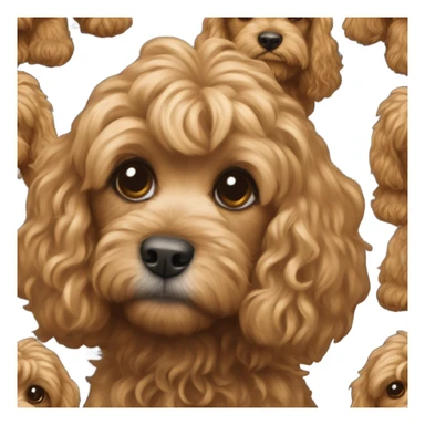 cavapochon called tiggy sticker