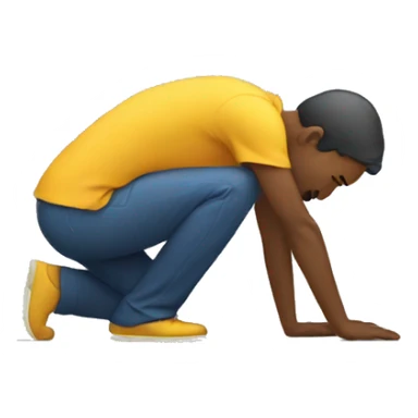 Bowing down on the side sticker