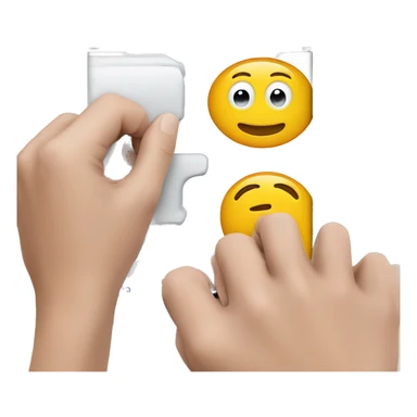 An iPad and a hand with a handle on the front sticker