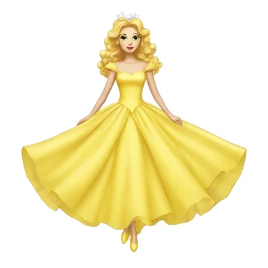 Glinda Yellow dress sticker