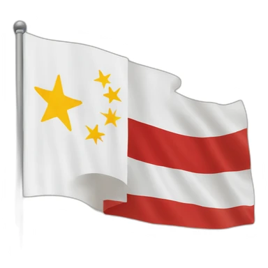 China new country flag after democratize sticker