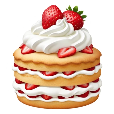 An enchanting and whimsical strawberry shortcake sticker