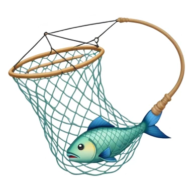 Cast net to catch fish sticker
