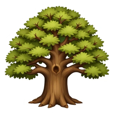 Oak tree sticker