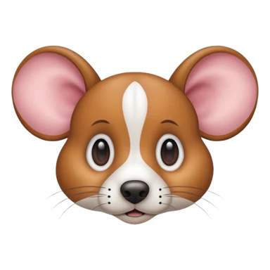 Beagle rat hybrid  with long ears  sticker