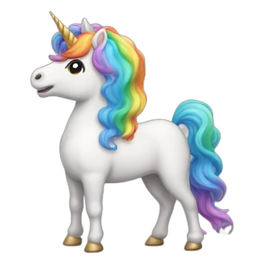 Rainbow unicorn sticker