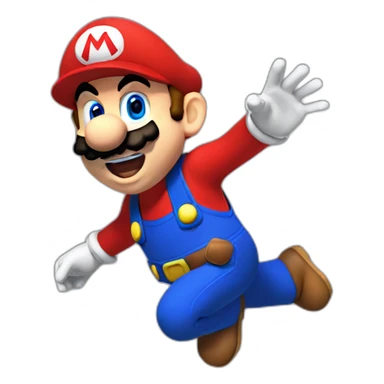 mario jump sticker