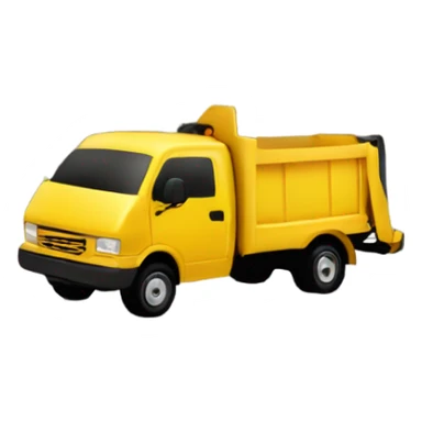 Yellow junk removal truck sticker
