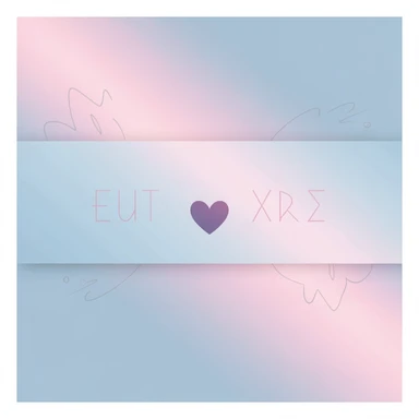 pastel emo banner with a heart accent, cute, expressive, minimal, variation 3 sticker