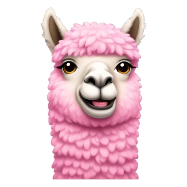 Pink Alpaca  sticker