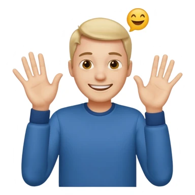 crea un emoji de un hombre cuerpo completo sticker