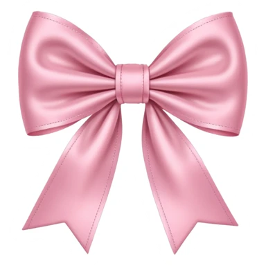 Baby pink bow sticker