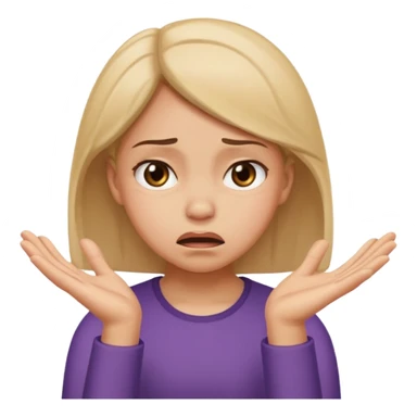 girl rejecting with her hands and a face of disgust sticker