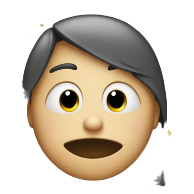 emoji of a begging face with stars in its eyes sticker