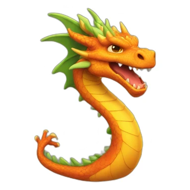 Dragon feu sticker
