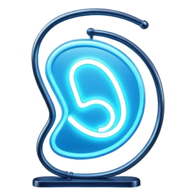 a blue neon sign sticker