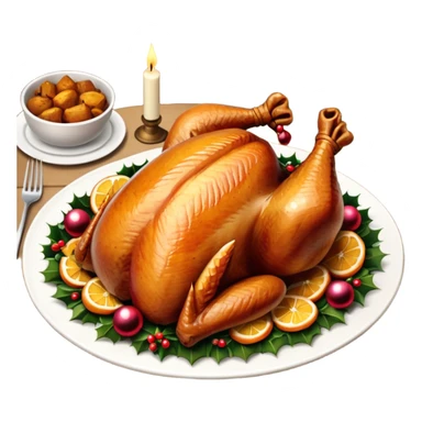 Christmas dinner sticker