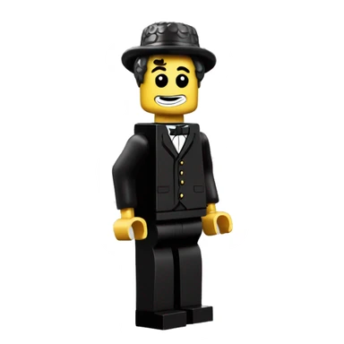 Charles Chaplin lego full body sticker