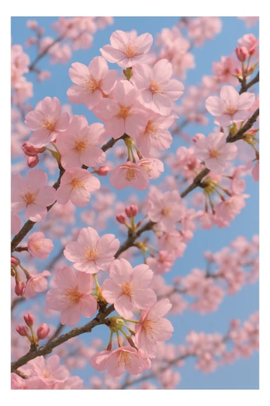 pink cherry blossom sticker