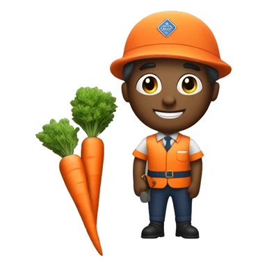 The postman with a carrot sticker