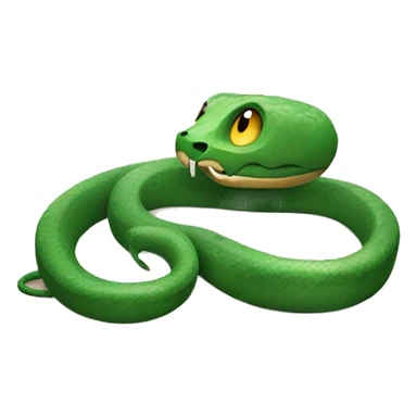 Snake with a person laying by it’s side sticker