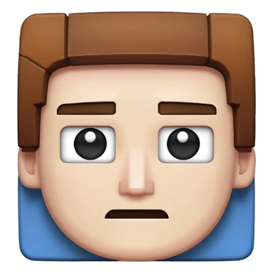 square shape minecraft herobrine face  sticker