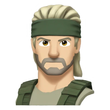 Solid snake from metal gear solid sticker