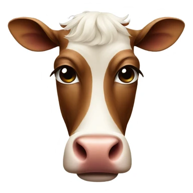 Cow closing one eye only sticker