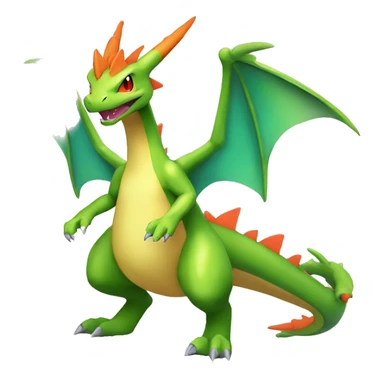 Cool Edgy Shiny Fakemon-Pokémon-Flygon-Charizard With Full Body Detailed High Quality sticker