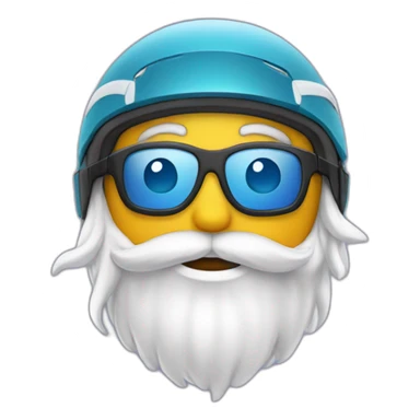 Chat qui fait du ski sticker