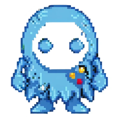 Pac-Man ghost character sticker