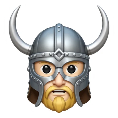 Viking helmet sticker