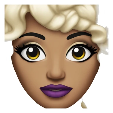 Drag queen with intense makeup sticker