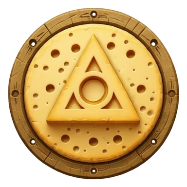 cheese occult symbol sticker