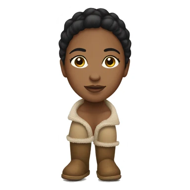 girl wearing uggs sticker