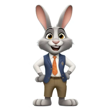Pixar Zootopia Bunny animal Disney sticker