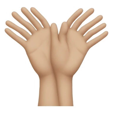 2 hands forming a heart with a blue background sticker