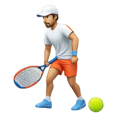 player's back padel symmetric sticker