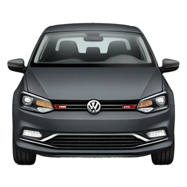Volkswagen Polo dark grey sticker