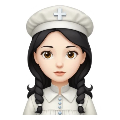 Victorian Nurse in a long dress sticker