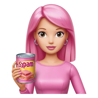 Matisse barbie slop style pink SPAM sticker