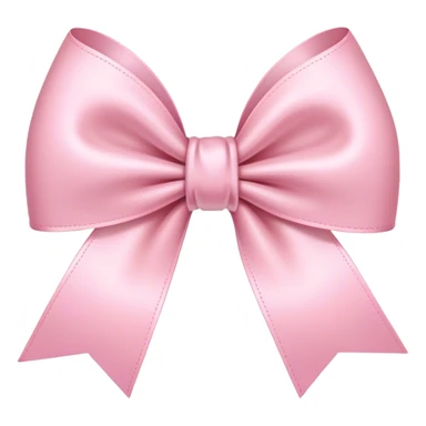 light pink ribbon bow sticker