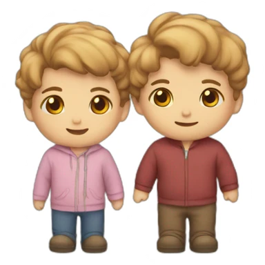 2 ours calins sticker