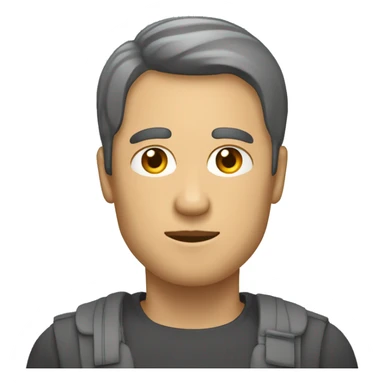 Homme qui réfléchis au-dessus du vide sticker