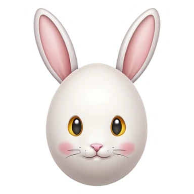  Egg with bunny ears Shape  sticker