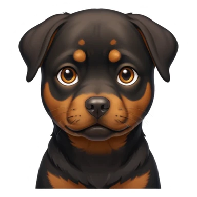 Perrita rottweiler flaca  sticker